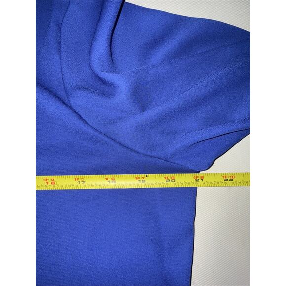 Apt. 9 Women’s Blue Ruffle Sleeve Blouse Size Large Flowy Chiffon Top - Picture 5 of 8